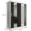 Schrank MARMUR POLE 150 weiß/marmor schwarz,2