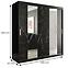 Schrank MARMUR POLE 200 schwarz/marmor schwarz,2