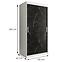Schrank MARMUR T 100 weiß/marmor schwarz,2