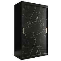 Schrank MARMUR T 120 schwarz/marmor schwarz
