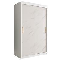 Schrank MARMUR T 120 weiß/marmor weiß