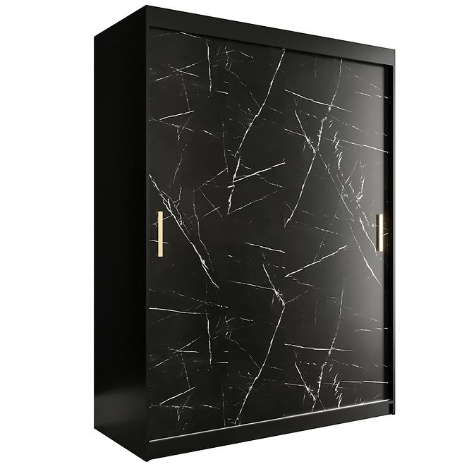 Schrank MARMUR T 150 schwarz/marmor schwarz