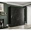 Schrank MARMUR T 180 schwarz/marmor schwarz,3
