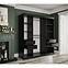 Schrank MARMUR T 180 schwarz/marmor weiß,6
