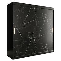 Schrank MARMUR T 200 schwarz/marmor schwarz