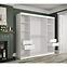 Schrank MARMUR T 200 weiß/marmor schwarz,6