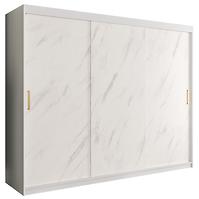 Schrank MARMUR T 250 weiß/marmor weiß