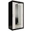Schrank MARMUR T1 100 schwarz/marmor weiß