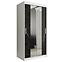 Schrank MARMUR T1 100 weiß/marmor schwarz