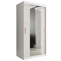Schrank MARMUR T1 100 weiß/marmor weiß