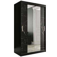 Schrank MARMUR T1 120 schwarz/marmor schwarz