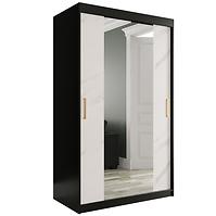 Schrank MARMUR T1 120 schwarz/marmor weiß