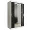 Schrank MARMUR T1 120 weiß/marmor schwarz