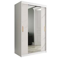 Schrank MARMUR T1 120 weiß/marmor weiß