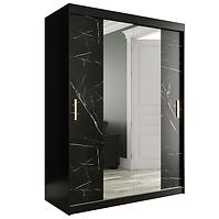 Schrank MARMUR T1 150 schwarz/marmor schwarz