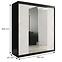 Schrank MARMUR T1 180 schwarz/marmor weiß,2