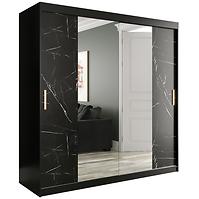 Schrank MARMUR T1 200 schwarz/marmor schwarz