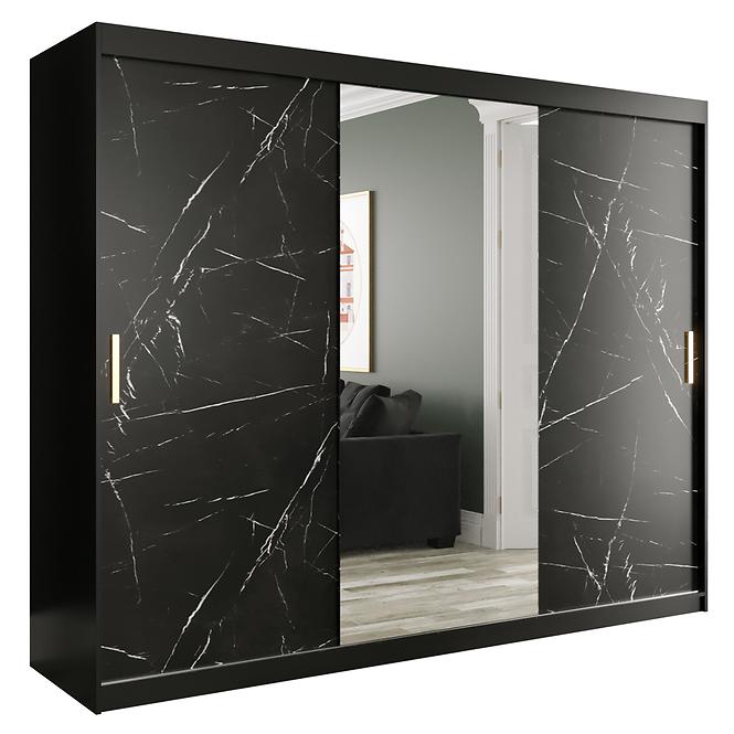 Schrank MARMUR T1 250 schwarz/marmor schwarz