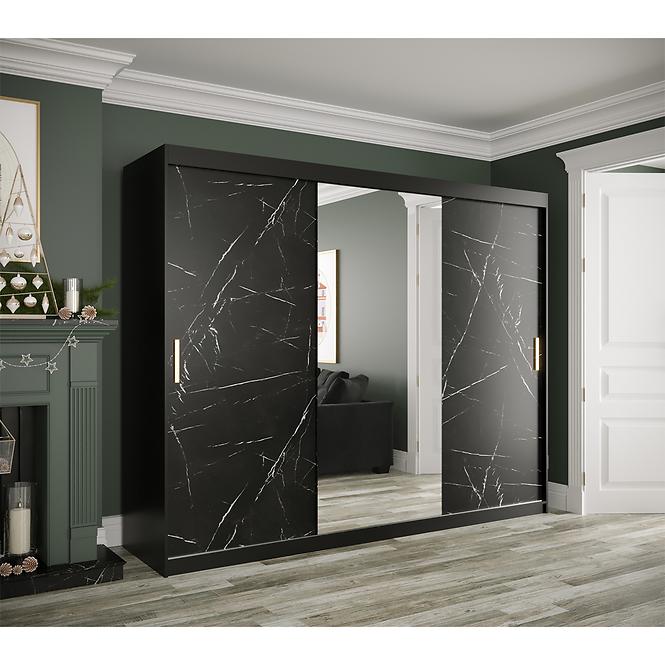 Schrank MARMUR T1 250 schwarz/marmor schwarz