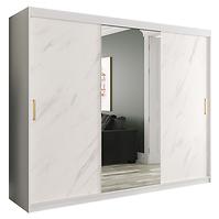 Schrank MARMUR T1 250 weiß/marmor weiß