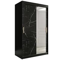 Schrank MARMUR T2 120 schwarz/marmor schwarz