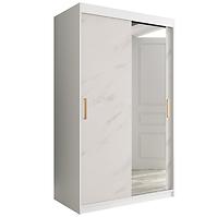 Schrank MARMUR T2 120 weiß/marmor weiß