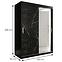 Schrank MARMUR T2 150 schwarz/marmor schwarz,2