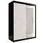 Schrank MARMUR T2 150 schwarz/marmor weiß