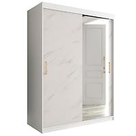 Schrank MARMUR T2 150 weiß/marmor weiß