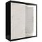 Schrank MARMUR T2 180 schwarz/marmor weiß