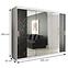 Schrank MARMUR T2 250 weiß/marmor schwarz,2