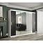 Schrank MARMUR T2 250 weiß/marmor schwarz,3