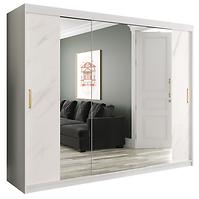 Schrank MARMUR T2 250 weiß/marmor weiß