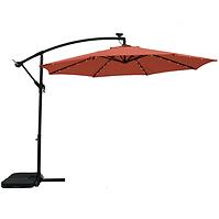 Garten-Sonnenschirm mit LED-Beleuchtung 300 cm