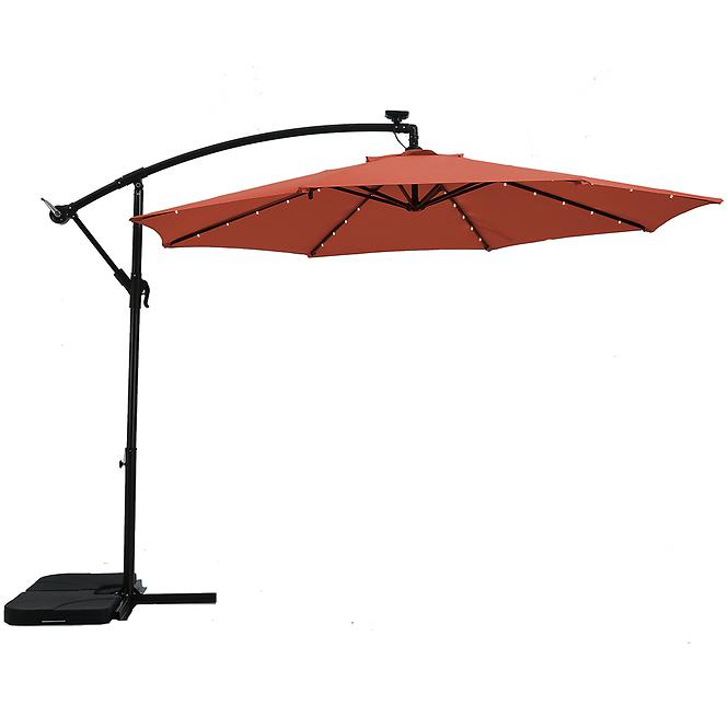 Garten-Sonnenschirm mit LED-Beleuchtung 300 cm