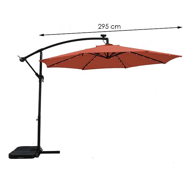 Garten-Sonnenschirm mit LED-Beleuchtung 300 cm