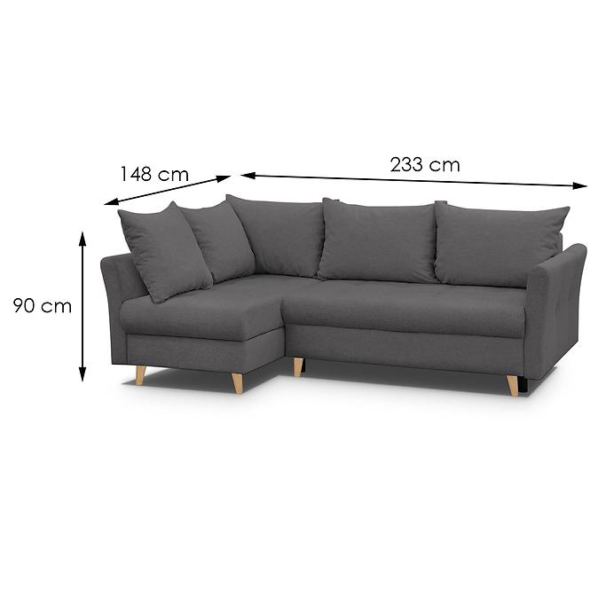 Ecksofa Niko L Gemma 93