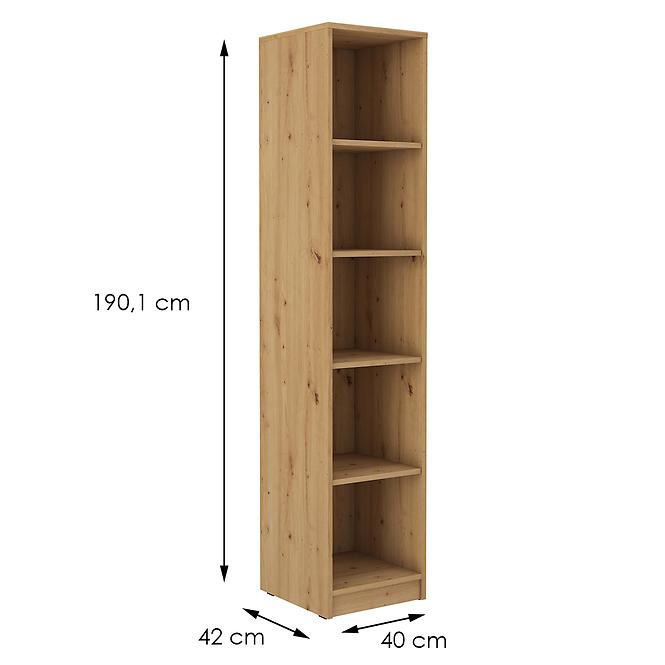 36LW+REGAŁ WĄSKI MALTA DĄB ARTISAN TYP 109,2