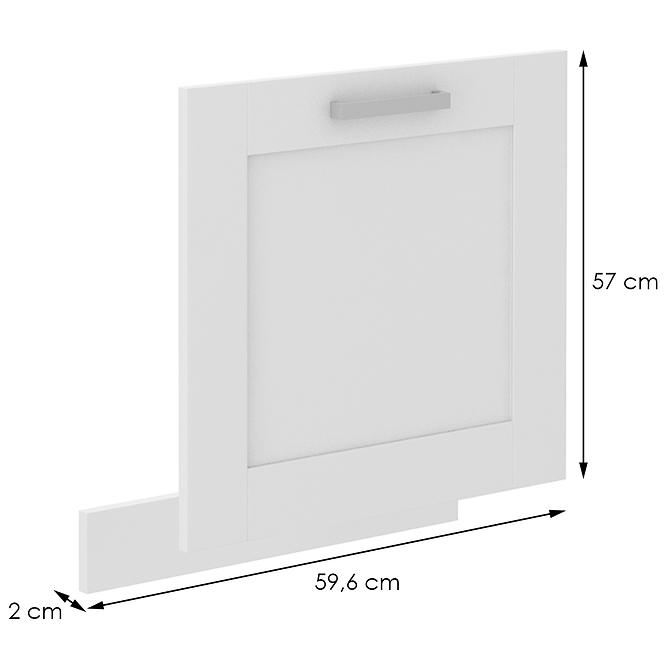 36ZL+LUNA BIAŁY MAT/BIAŁY  FRONT ZM 570X596,2