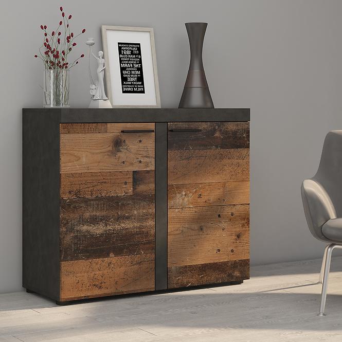 36SO+KOMODA RUMBA 2F OLD STYLE WOOD/MATERA