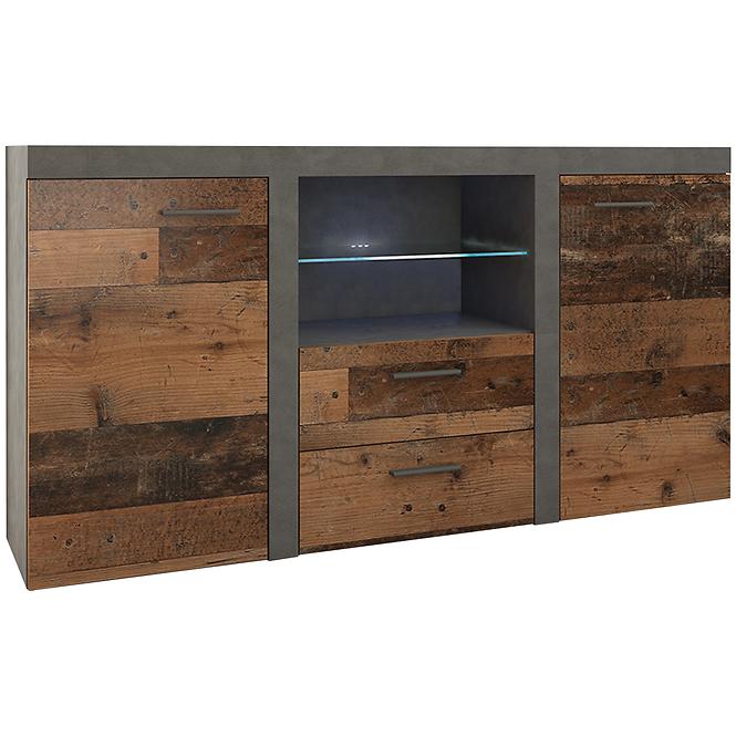 36SO+KOMODA RUMBA 2F 2S OLD STYLE WOOD/MATERA,2