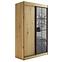 Schrank Oslo II 120 Artisan / Schwarz / Spiegel