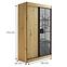 Schrank Oslo II 120 Artisan / Schwarz / Spiegel,2