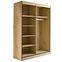 Schrank Oslo II 150 Artisan / Schwarz / Spiegel,3