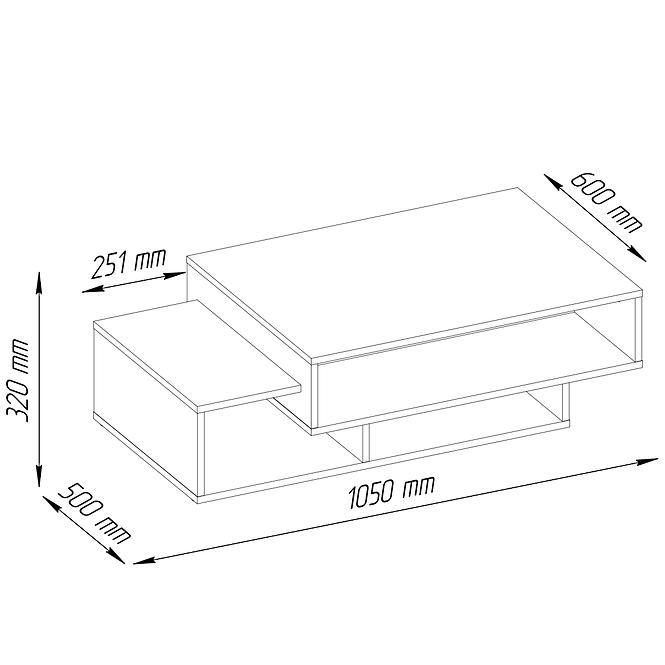 Couchtisch Tokio Wotan 43X80X80.2 46919