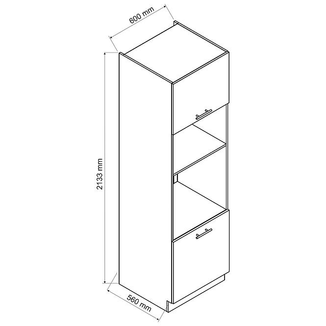 36ZS+SZAFKA KUCHENNA MAX D60PK MV 2133 PL GRANIT