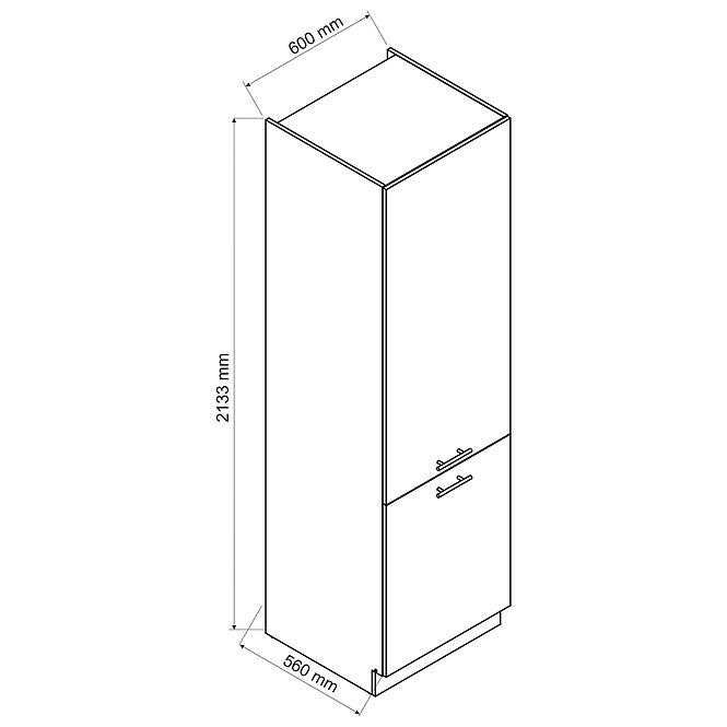 36ZS+SZAFKA KUCHENNA MAX D60LO 2133 PL 2FR GRANIT