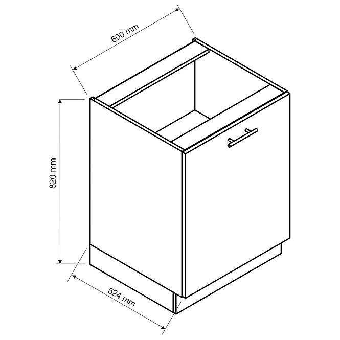 36ZS+SZAFKA KUCHENNA MAX D60 PL GRANAT