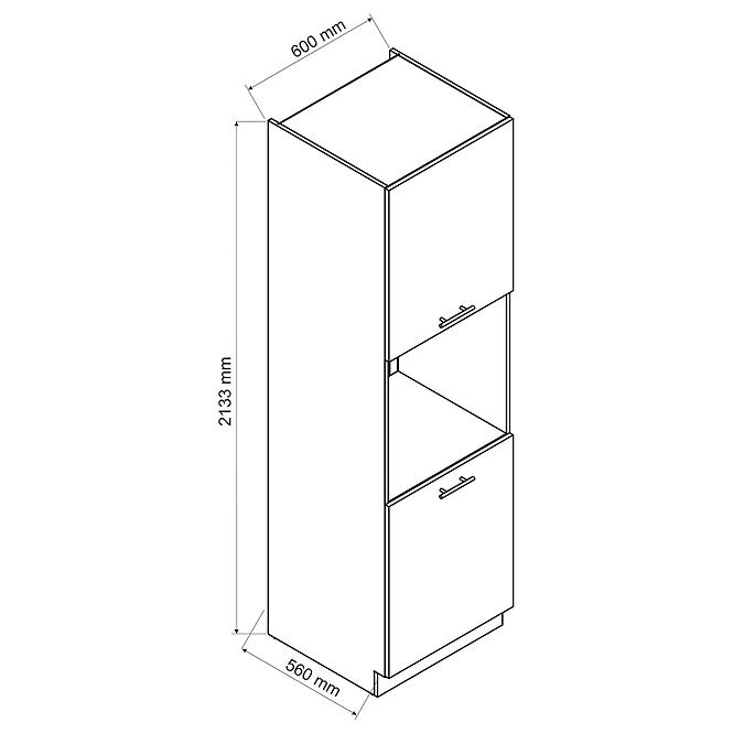 36ZS+SZAFKA KUCHENNA MAX D60PK 2133 PL GRANAT