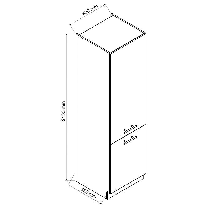 36ZS+SZAFKA KUCHENNA MAX D60SŁ 2133 PL 2FR GRANAT